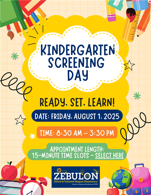 Kindergarten Screening Day Info